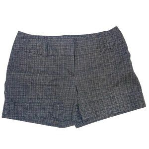 Express Womens Black Plaid Cuffed Shorts Size 6